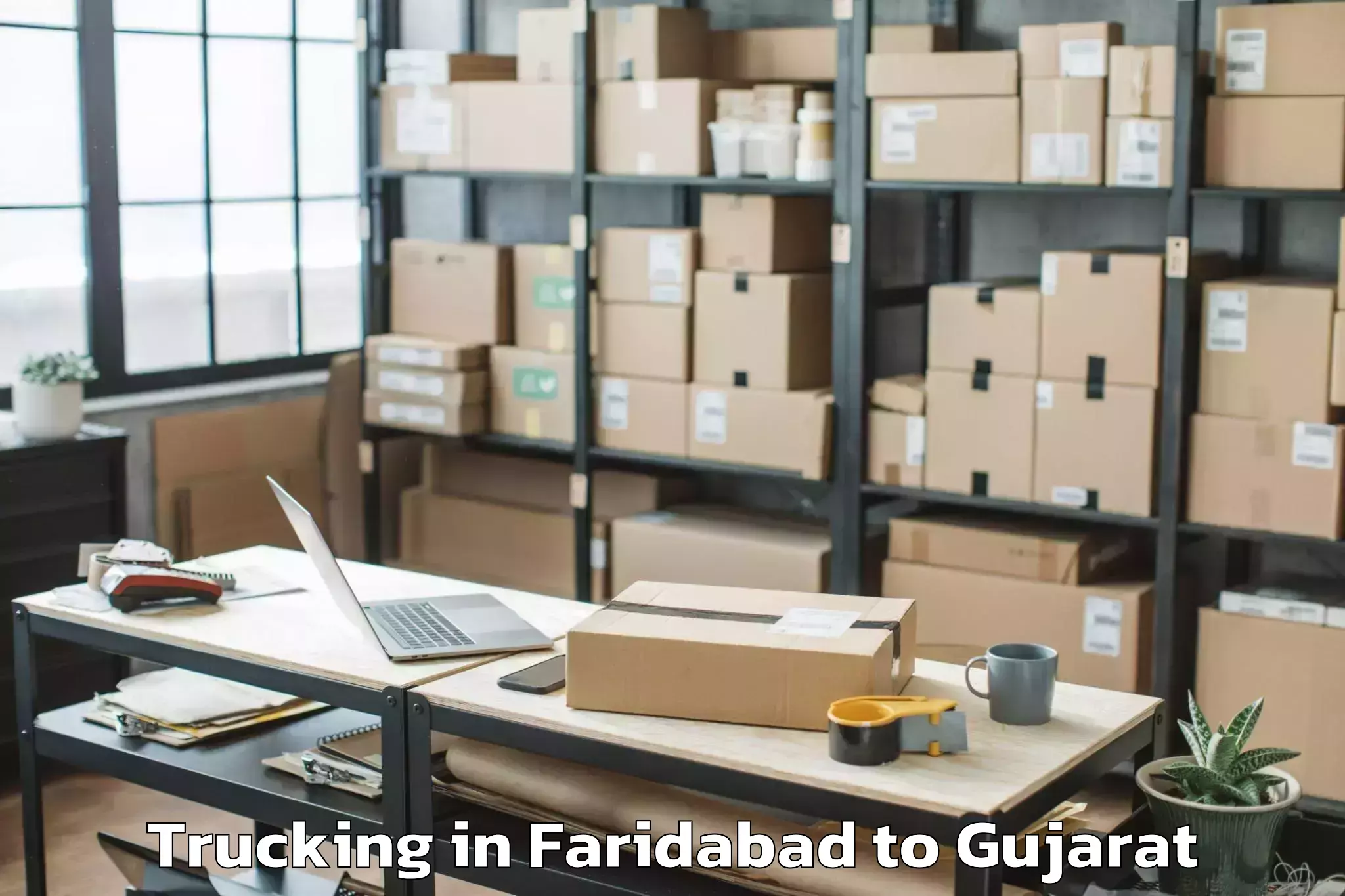 Faridabad to Plastindia International Unive Trucking Booking